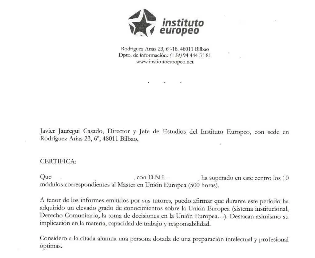 La traducción jurada de cartas de recomendación 53 carta de recomendación