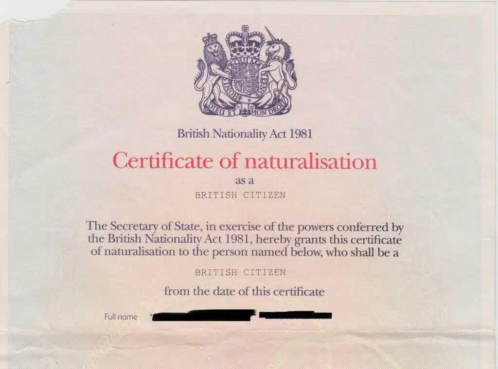 La traducción jurada del certificado de naturalización 2 certificado de naturalizacion
