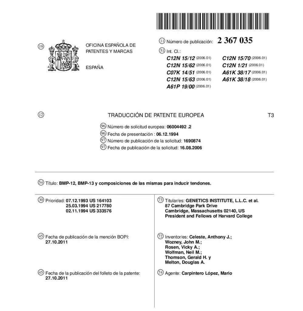 La traducción jurada de una patente 34 traducción jurada de una patente