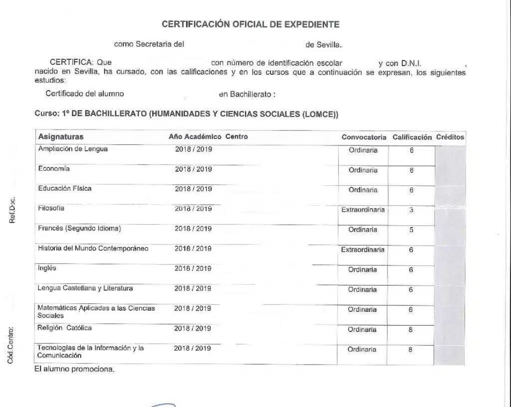 La traducción jurada del certificado de notas 23 traduccion de certificado de notas