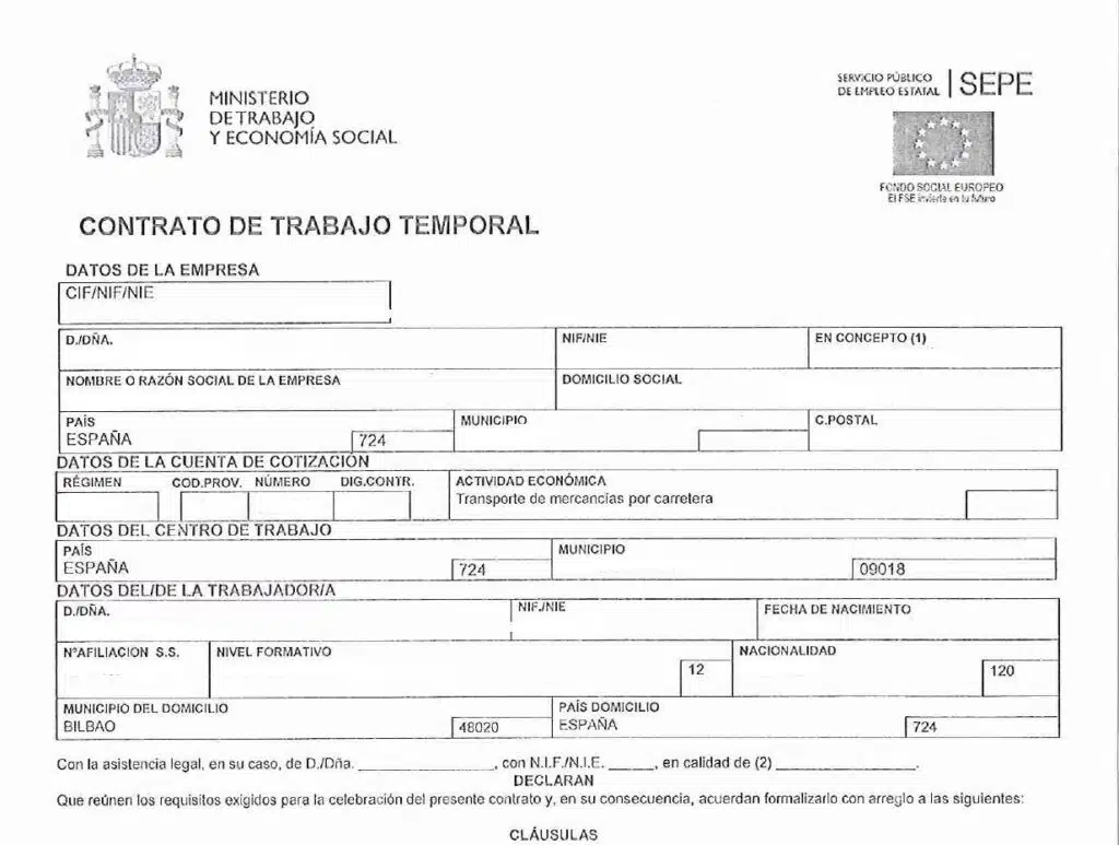 La traducción jurada del contrato de trabajo 4 contrato de trabajo