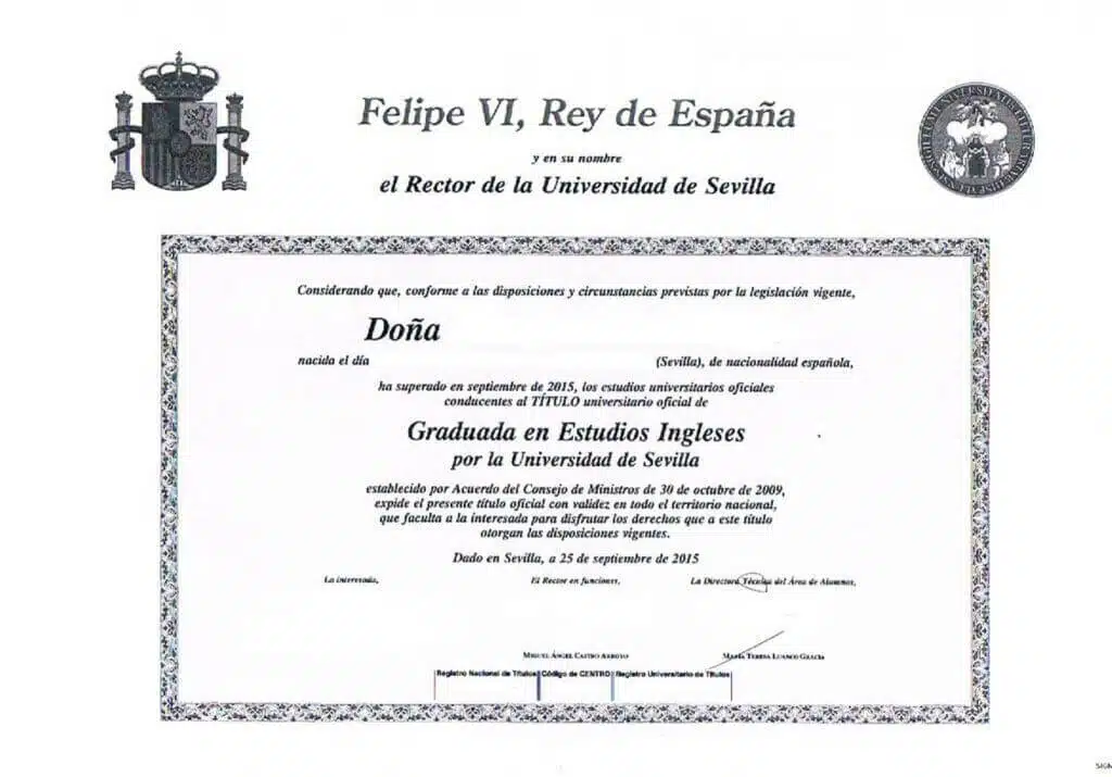 La traducción jurada del título de Grado 20 traduccion de titulo de grado