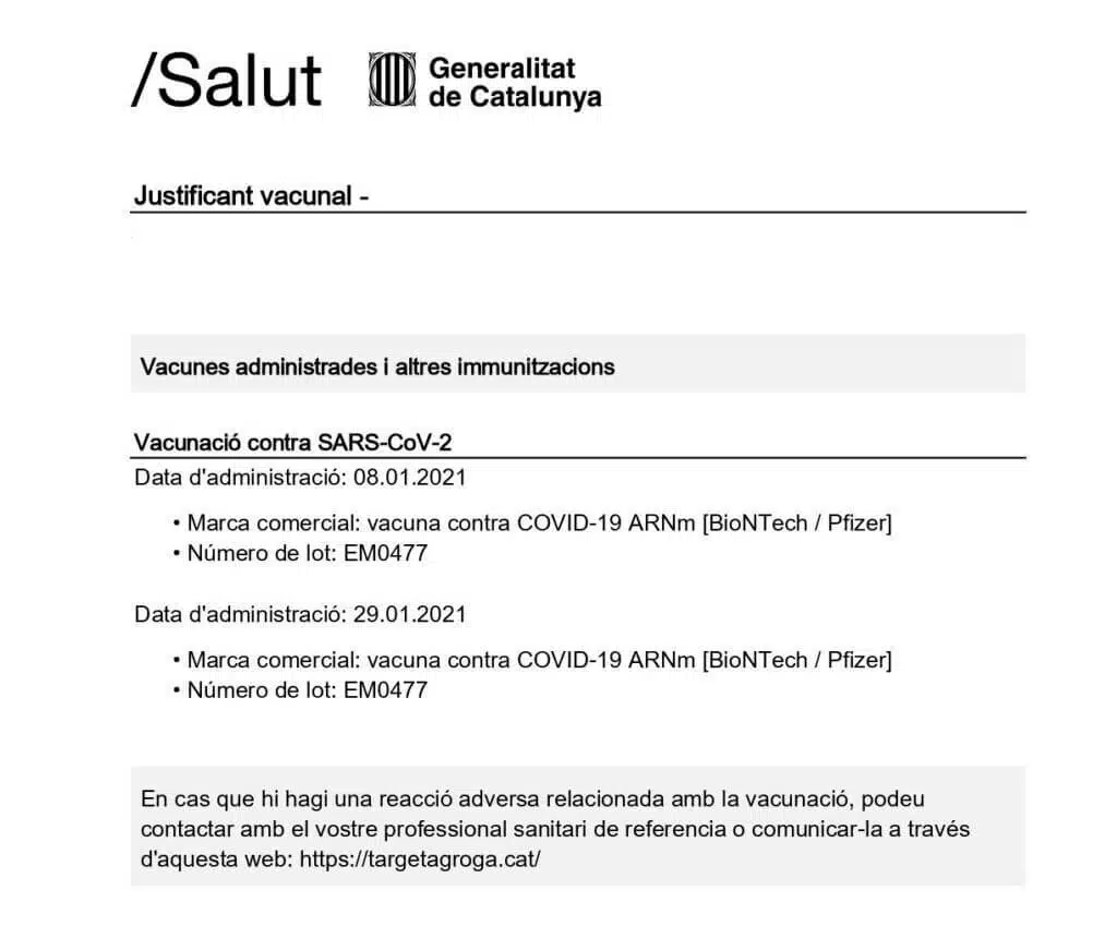 La traducción jurada del certificado de vacunación COVID 64 traducción jurada certificado covid